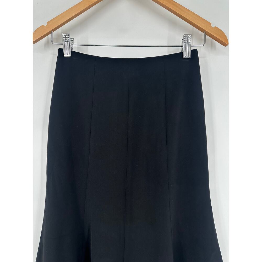 Club Monaco Fluted Midi Skirt Jupe High Waist A-Line Preppy Classic Black NWT - Picture 5 of 10